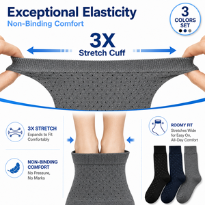 Chaussettes Diabétiques en Coton Tricoté pour Hommes, Conception Personnalisée, Printemps, <span class=keywords><strong>Sans</strong></span> Coutures, Respirantes, Écologiques, Séchage Rapide - Product Image 3