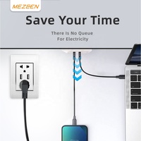 Prise américaine Mexique États-Unis 110-250V Blanc Noir Or Gris Couleur Panneau en verre trempé Double 3 broches 2100mA Prise USB