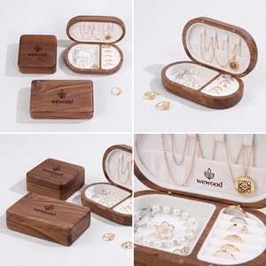 Engraved Personalized Wooden Jewelry <b>Box</b>, <b>Bridesmaid</b> Proposal Gift, Bridal Party Favor, Travel Jewelry Case for Wedding Gifts - Product Image 3