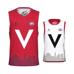 ชุดฝึกฟุตบอลออสเตรเลียออกแบบได้เองเสื้อเจอร์ซีย์ทีม AFL สำหรับการแข่งขันระดับมืออาชีพ - Product Image 5