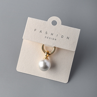 Boucles d'oreilles personnalisées en carton étiquettes d'affichage logo imprimé papier bijoux boucle d'oreille emballage affichage papier carte support durable