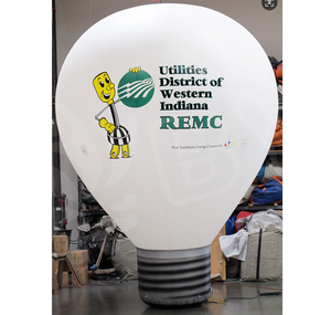 Balon Udara Dingin Tiup Raksasa Warna Kustom untuk Iklan di Atap Restoran - Product Image 3