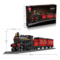 Nouvel arrivage de jouets 2023 modèle de train à vapeur GWR pour adultes et enfants, briques de construction en plastique, blocs de jouets, ensembles cadeaux de train, 59002