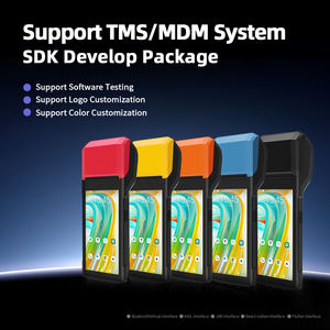 Terminal de point de vente portable SDK 5,5 pouces avec lecteur de codes-barres, imprimante de reçus et d'étiquettes haute vitesse NFC, système Android 14 - Product Image 2