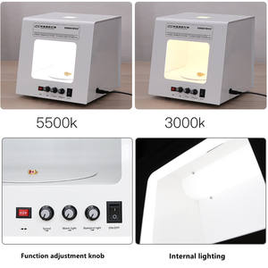 กล่องถ่ายภาพ LED คุณภาพสูง 3200K-5600K รุ่น Sanoto TB200 TB300 ขนาด 20 ซม. 30 ซม. สำหรับถ่ายภาพเครื่องประดับ - Product Image 3