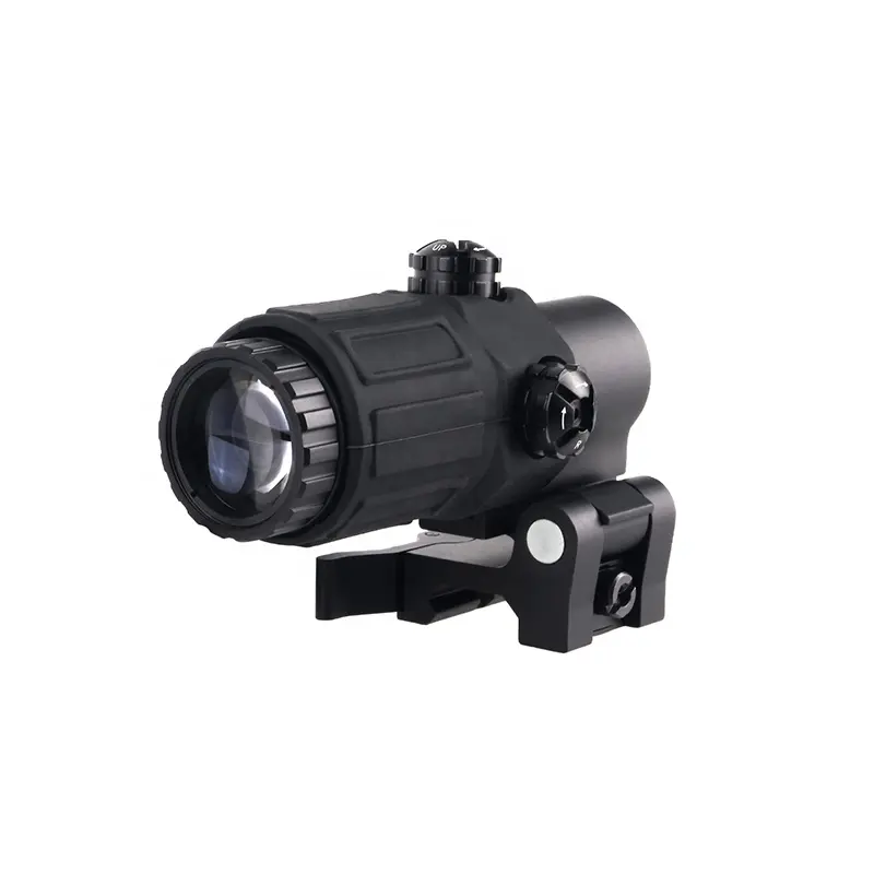MZJ Optics tactical aluminium magnifier sight scope flip to side QD mount 3X magnifier hunting scope