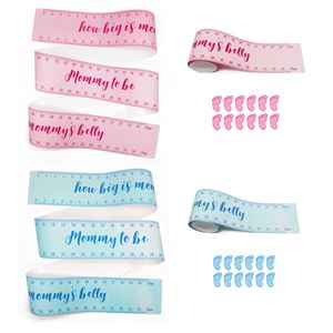 Ruban de mesure du ventre pour jeux de baby shower, révélation du sexe, mesure de la poitrine des bébés, fournitures de jeu pour futures mamans - Product Image 5
