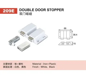 steel hinge with magnetic catch door stopper for glass door