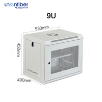 Armoire réseau intérieure personnalisable de 19 pouces 2U, armoire de données réseau intérieure sur mesure 4U 6U 9U 12U pour centre de données