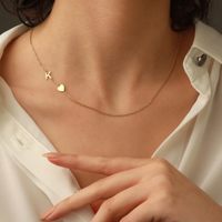 Tiny Cute Monogram Inicial Gold Gargantilla Collar 14K Chapado en oro Nombre del A-Z Cadena de eslabones personalizada para mujeres Teen Girls Gift Party