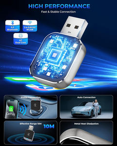 Affichage HUD sans fil CarPlay haute définition CP029-3 avec alertes de navigation et de vitesse pour projection sur pare-brise en conduite - Product Image 5