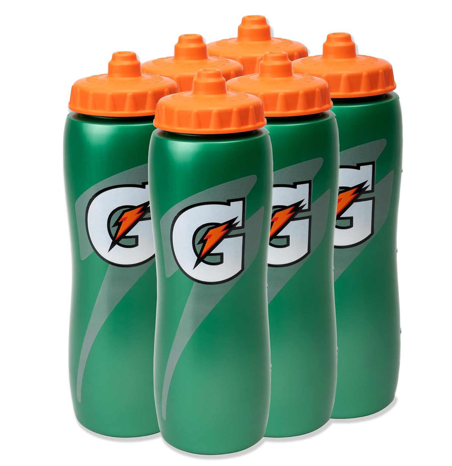 Gatorade, 32 унции, зеленая бутылка с легким захватом для фитнеса, водных видов спорта, с винтовой крышкой и кипячением