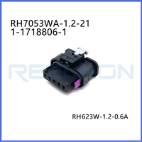 Konektor Otomatis RH7053WA-1.2-21 1-1718806-1 5 Pin Tahan Air Tipe MCON 1.2 untuk Harness Sensor Mass Air Flow Meter