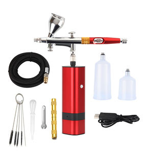 Kit d'aérographe amélioré Portable Auto Mini pistolet à Air avec compresseur silencieux pour Art gâteau ongles modèle peinture tatouage <span class=keywords><strong>manucure</strong></span> - Product Image 1
