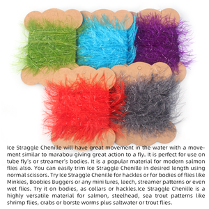 Material de Chenilla <span class=keywords><strong>para</strong></span> Atado de Moscas Ice Straggle, <span class=keywords><strong>para</strong></span> Moscas <span class=keywords><strong>Ninfa</strong></span>, Insectos, Scud, Woolly Bugger, Streamer, Pesca de Salmón, Lubina, Lucio - Product Image 4
