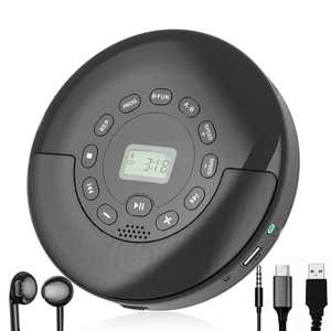 Reproductor de CD Bluetooth Portátil Recargable con Altavoces Integrados, Compatible con MP3 y WMA, para Aprender Inglés, Viajes, Audio Estéreo, Reproductor de Música - Product Image 1