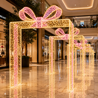 Guirlande lumineuse LED étanche IP65 certifiée CE GS TUV pour extérieur, motif tunnel arche, facile à installer pour la décoration de centres commerciaux