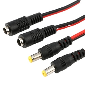 Cable de Alimentación CC de 5.5*2.1mm, Conector Hembra, Clavija, Cable de Conexión, Conector Macho Hembra de 12V CC con Cable de Alimentación - Product Image 1