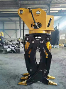 Accesorios de excavadora a precio de fábrica OEM, agarre de registro de chatarra de acero giratorio hidráulico para demolición de piedra de Roca de madera - Product Image 3