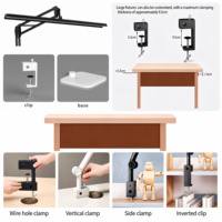 Lampe de bureau LED noire pliable, à intensité variable par toucher, anti-éblouissement, avec fonction minuterie et mémoire, couleur réglable pour bureau, étude, chambre