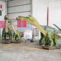 Modèle de Brachiosaurus animatronique robotique grandeur nature pour centre commercial et aire de jeux extérieure