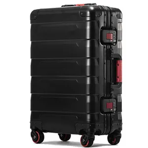 24 inch aluminium 4 wheel spinner luggage hard shell suitcase trolley bag china travel bags luggage aluminium suitcase luggage