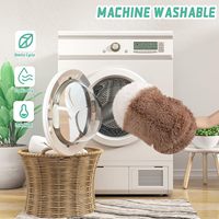 Зимняя длинноворсовая плюшевая лежанка для животных 2-в-1: теплая квадратная подушка-мешок для кошек и собак