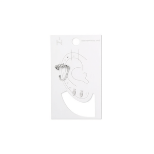 Aretes de Perlas Irregulares con Clip, Acero Inoxidable, Chapado en Oro, Unisex, Joyería de Moda, Juego de 6 Piezas - Product Image 2