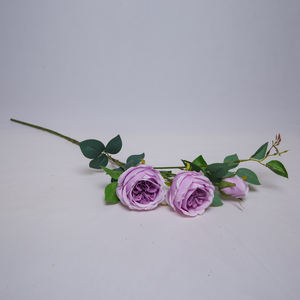 Venta caliente Decoración de la boda Flores Rosas a granel Flor artificial Tallo largo Ramo de rosas - Product Image 6