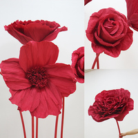 Bloemen Voor Bruiloftsdecoraties Gigantische Kunstmatige Roos En Modeshow Papieren Bloemen Voor Het Demonstreren Van Stijl En Elegantie