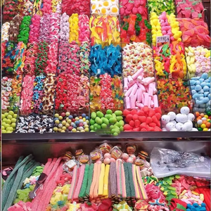 Vente en gros de collations chinoises exotiques populaires Tik Tok Bonbons aux fruits Confiture de bonbons Bouteille de cire de style gomme amusante Jouet Bonbons fruités - Product Image 1