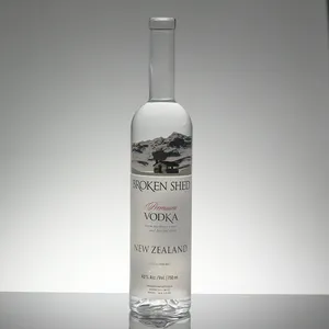 Op Maat Gemaakte Fles Whisky Gin Lege Wodka 750 Ml 700 Ml Luxe Glazen Flessen Voor Sterke Drank 750 Ml Drankfles