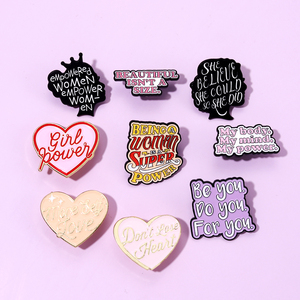 Custom non perdere il cuore più spille amore per se stessi ragazza spille in <span class=keywords><strong>smalto</strong></span> energia positiva distintivi per femminismo regalo per le amiche - Product Image 2