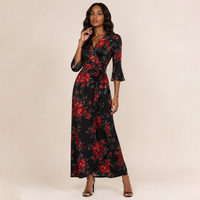 Robe décontractée pour femme style européen et américain, col en V, manches longues, imprimé léopard, collection été 2026, best-seller
