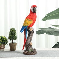 Ornements créatifs de perroquets nordiques, mini-statues en résine pour la décoration du salon, du bureau, du cabinet à vin, de la salle d'étude
