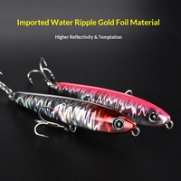 Leurre crayon multi-tailles pour lancer longue distance, leurre dur coulant avec hameçons triples, pour la pêche au gros gibier en eau salée et en réservoir, approvisionnement en gros OEM