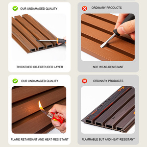 Revêtement mural extérieur en bois composite WPC, panneaux <span class=keywords><strong>de</strong></span> <span class=keywords><strong>bardage</strong></span> à connexion par emboîtement, co-extrusion WPC pour toiture et clôture - Product Image 6