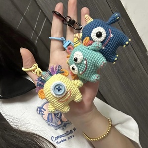 Nuevo Diseño 2026: Llavero de Monstruo Pequeño de Ganchillo, Muñeco de Animal Creativo de Ganchillo para Regalos, Llavero Colgante de Ganchillo con <span class=keywords><strong>Ojos</strong></span> Grandes - Product Image 3