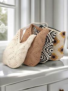 Finished Handmade Cartoon Bohemia Summer <b>Beach</b> Sewing <b>Accessory</b> Handicraft One-shoulder Messenger Bag New Year Gift - Product Image 4