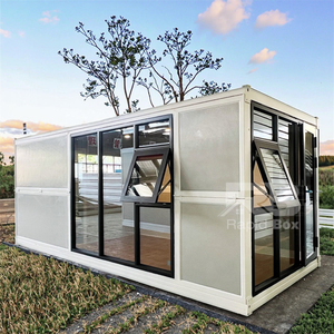 Luxury Folding Container Modular Home <b>Portable</b> House Quick Build Office Prefabricated Tiny Foldable Container House with Toilet - Product Image 1