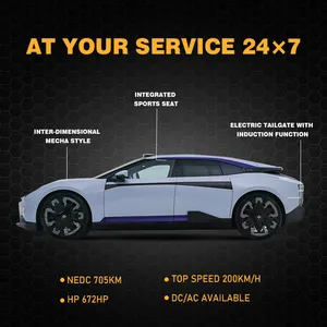 HiPhi Z 5 koltuklar çin marka lüks elektrikli arabalar yetişkinler araç saf EV arabalar Max 672hp yüksek hızlı araba