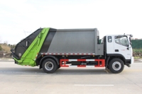 Camion compacteur scellé Foton ES5, moteur Yuchai 200 CV, boîte de vitesses rapide à 8 rapports, contrôle CAN Bus, grand camion de transport sanitaire