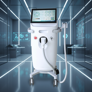 Dispositivo de depilación facial y limpieza de senos 808nm 1064nm con 20 millones de disparos, blanqueamiento facial, enchufe US/UK y cepillo de limpieza - Product Image 1