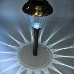 Lampe solaire LED Hejia en forme de chapeau, étanche, en acier inoxydable, pour pelouse et aménagement paysager, éclairage extérieur nocturne - Product Image 2