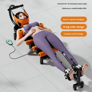 電動フラットリクライニング牽引ベッド 首用 家庭用牽引装置 腰のストレッチ 痛み緩和 物理的吊り下げ式ネックガジェット 特殊 - Product Image 1