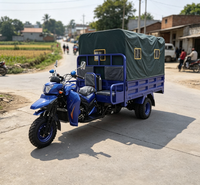 Tricycle cargo à moteur diesel de haute qualité, nouveau modèle à trois roues avec auvent, en vente
