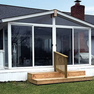 กระจกบ้าน Lowes Sunrooms อลูมิเนียม + แก้ว + อุปกรณ์ฉนวนแก้วราคาต่ำห้องอาบแดดสีส้มประกอบง่ายทันสมัย - Product Image 5