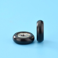 Roulettes à roulement lisses en nylon 624zz, roues à poulie 4 * 19 * 6 mm pour porte et fenêtre