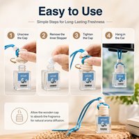 Diffuseur d'huiles essentielles liquides écologiques FORMBO de haute qualité pour voiture, pendentif suspendu, parfum longue durée, bouteille d'huile essentielle, désodorisant d'air, orange
