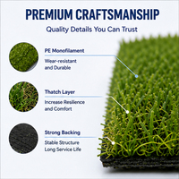 Gazon artificiel de golf, gazon synthétique pour putting green, gazon pour terrain de golf, practice intérieur/extérieur, jardin